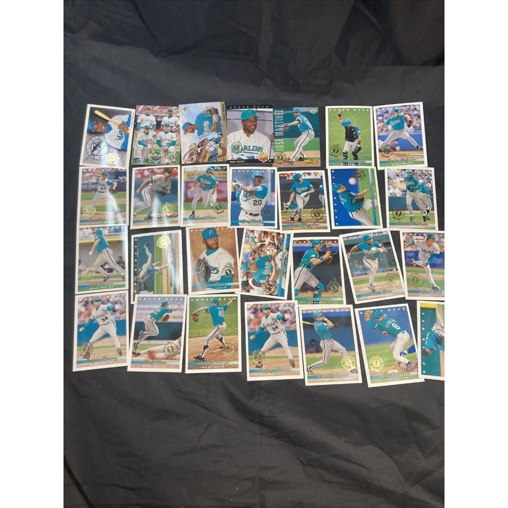 1993 Upper Deck Florida Marlins 1st Season Gold Stamped 28 Card Team Set